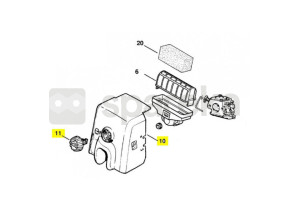 Couvercle cartouche carbur 1123-140-1900
