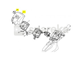Couvercle de filtre a air 1145-140-1901