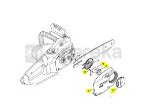Couvercle pignon mse 210c 1209-640-1705