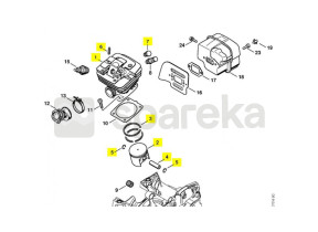Cylindre + piston diam.47mm 1135-020-1210