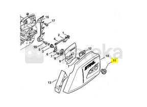 Ecrou embase m8 0000-995-0806