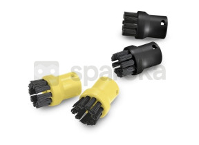 Ensemble de 4 brosses rondes noir / jaune 2.863-264.0