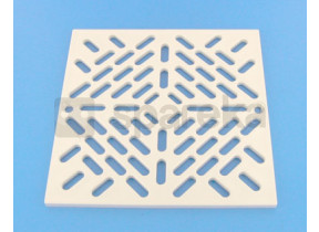Grille (+ vis) bdf 2\'\' carrée - liner/béton 4402020401