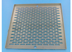Grille (+ vis) bdf carrée - inox liner/béton 4402021601