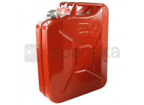 Jerrican métallique 20 litres. peinture extérieure à la poudre de couleur rouge. traitement intérieur antirouille et résistant à tout carburant. fermeture à vis avec bouchon incorporant un aimant 8307003