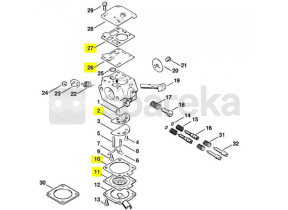 Jeu de joints carburateur 1119-007-1062