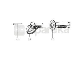 La vis de serrage, boucle d\'attache, poignée de ic750eh 078IC750EH1&2&3