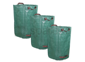 Linxor - lot de 3 sacs de déchets 160l en pp 150g/m² autoportants EGK975