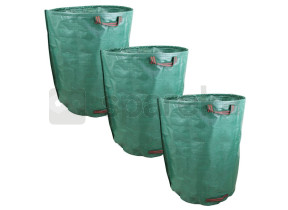 Linxor - lot de 3 sacs de déchets 300l en pp 150g/m² autoportants EGK976