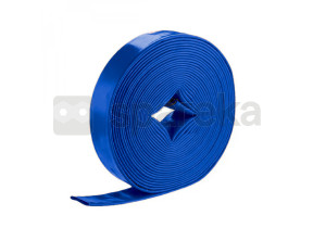 Linxor - tuyau de refoulement, d\'arrosage plat en pvc - bleu - 10 m x 51 mm EGK3692