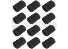 Lot de 12 brosse de queue en mousse 9-100-3105
