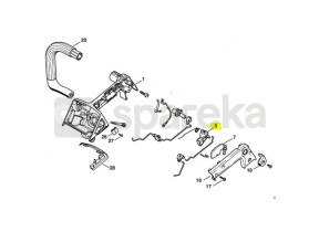 Manette des gaz 1129-180-1500