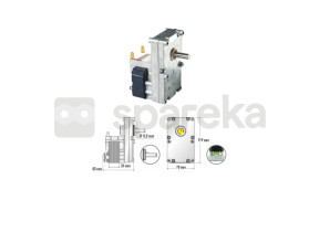 Motoréducteur merkle korff 1,5 rpm avec encoder MKSF15E