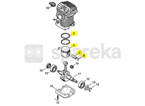Piston complet d 42,5mm 1123-030-2011