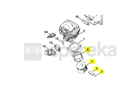 Piston complet d 46. 1118-030-2003