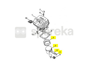 Piston complet d 46mm 1125-030-2002