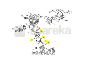 Piston complet d.47 mm 1135-030-2005