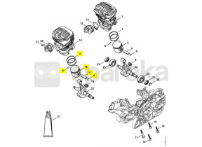Piston complet d.47 mm 1141-030-2011