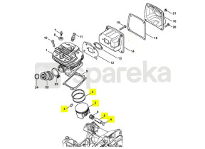 Piston complet d.56mm 1144-030-2001