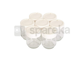 Pot de yaourt x7+couvercles A14A03