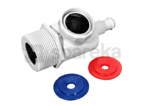 Prise rapide de paroi valve noire 9-100-9001