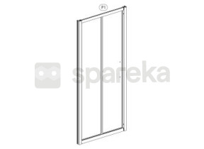 Quad porte pliante sérigraphiée silver 80 032QUAD205FDP1