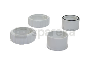 Raccord sortie ø 50mm blanc + joint + écrou pour pompes poolmax tp 25-35-50-75-120-150 7534009