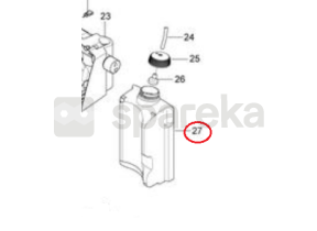 Reservoir nu de detergent 128500142
