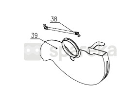 Ressort de traction, le carter inférieur de ic1300cs 078IC1300CS38&39