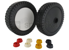 Roue universelle - plastique - sur bague - diam. ext : 200mm 7101017