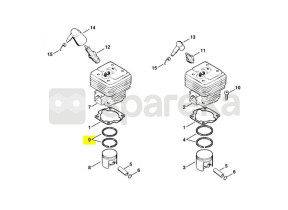 Segment de piston d. 47 1108-034-3001
