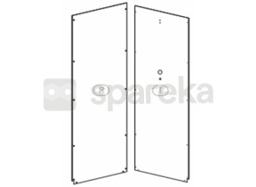 Squ-nerea-80 cabine de douche verre arrière 085NREA2SSARC2LBGW