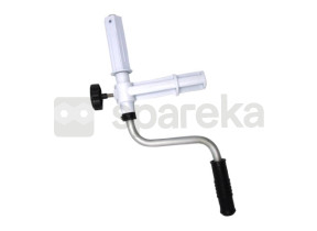 Support de tube à manivelle en aluminium à emboîter art code 7505500 7534370