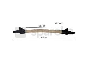 Tube santoprène pour pompe mp2 noire de 18/20/30 l/h (microdos) RR.005.011
