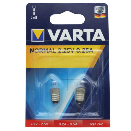 Ampoule argon v742 25v 0.25 amp blister 2 ampoules-1