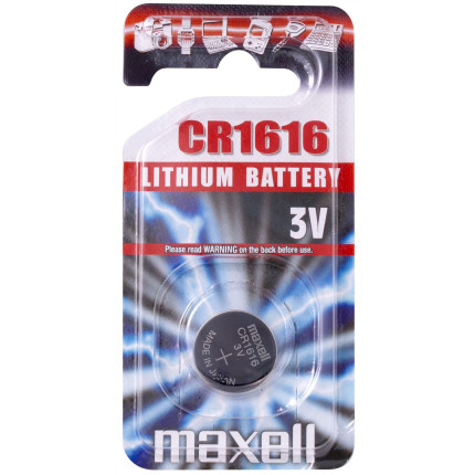 Blister de 1 pile bouton lithium cr1616 3v