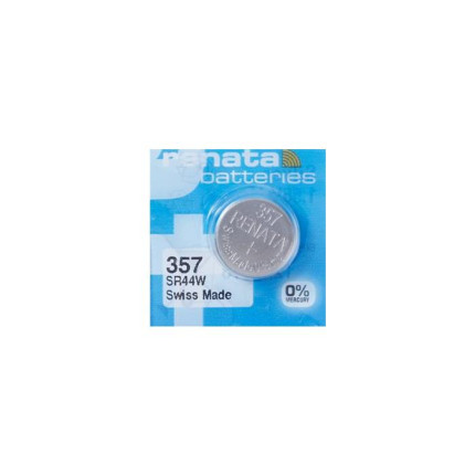 Blister de 1 pile bouton oxyde argent x357 sr44w