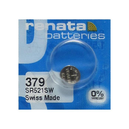 Blister de 1 pile bouton oxyde argent x379 sr521sw