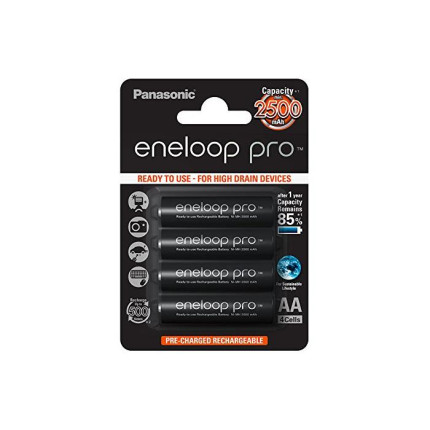 Blister de 4 piles rechargeables aa (mignon)/hr6/bk-3hcce 2500mah