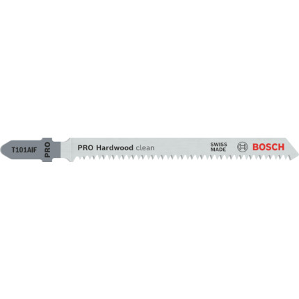 Bosch 3x lame de scie sauteuse pro hardwood clean t101aif (pour bois dur, panneau multiplex, longueur 100 mm, professional accessoire scie sauteuse)
