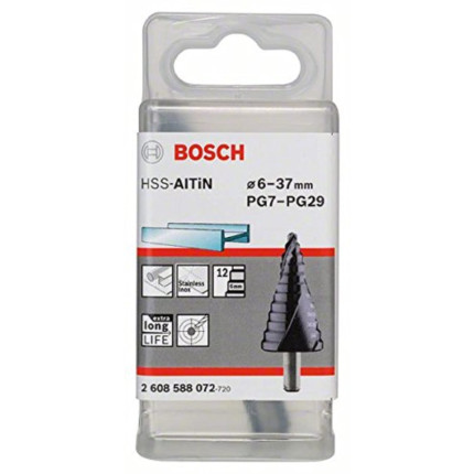 Bosch outillages 2608588071 fraise étagée queue 3 pans pour presse-étoupes longueur 125,5 mm exécution hss-altin