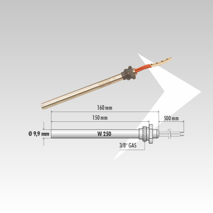 Bougie avec raccord 3/8