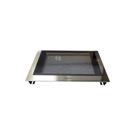 External glass + mou nting rail core inox