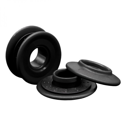 Linxor - lot de 10 oeillets à clipser pour bâche à bulles ou autres types de bâches - noir