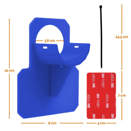 Linxor - lot de 2 supports 38 mm pour tuyau de piscine - bleu-3