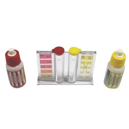 Linxor - trousse d'analyse liquide pour ph, chlore et brome-1