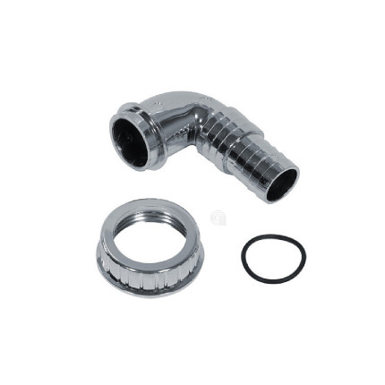 Raccord evacuation mural chrome 19-22 mm 1