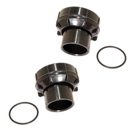 Raccord union diam. 50 à coller + écrous + joints (jeu de 2) pompe power-flo