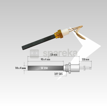 Bougie à quartz avec raccord 3/8