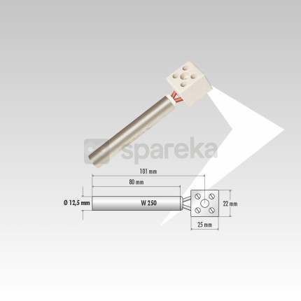 Bougie spécial avec raccord en céramique - <span>elt60030</span>